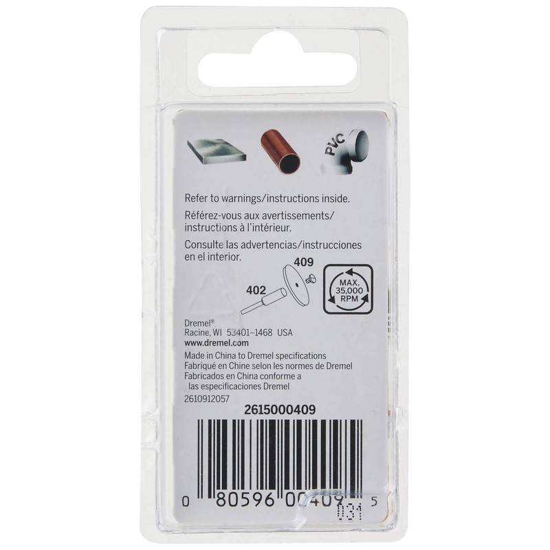 Dremel 409 Cut-Off Wheel, 15/16" (23.8 mm) Diameter, .025” (0.6mm)