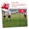 BESPORTBLE 2pcs Golf Set Flags Golfs Practice Flagstick Portable Flagpole