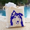 Pet Studio Art Dog Tote Bag, Collie, casual