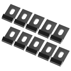 Bicaquu 10Pcs Greenhouse Base Clips, Base Clips, for Garden Greenhouse Supplies Greenhouses Gardening Accessories(Black)