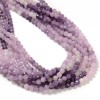 Unbranded Natural Gradient Lepidolite Faceted Round Beads Size 4mm 15.5''