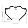 1 1/4" Mustache Engine Guard Highway Crash Bar for Harley