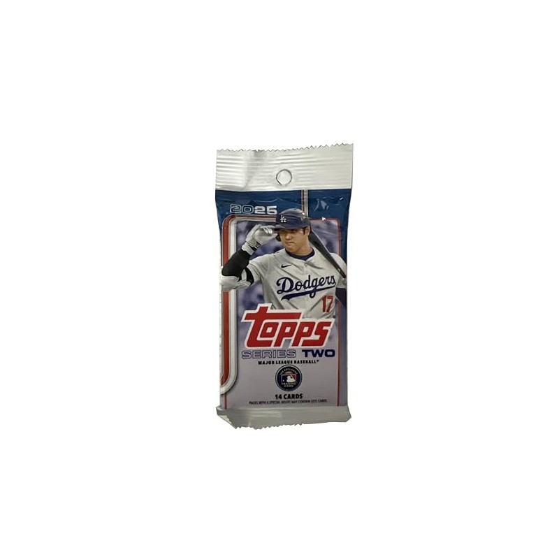 Topps 2025 Series 2 Baseball Trading Card Pack (14 Cards)