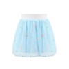 Bezioner Skirts for Girls Embroidered Tulle Skirt Children 4 Layers