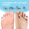 Welnove Pack of 10 Bunion Correction, Toe Separators with 2