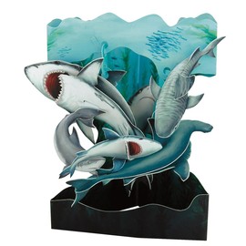 Santoro Interactive 3D Swing Greeting Card, Shark
