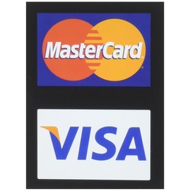 MasterCard/Visa Credit Card Decals (4 Pack)