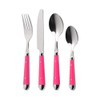 Premier Housewares Brasserie Cutlery Set, 16 Piece - Hot Pink