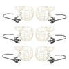 WOONEKY 6Pcs Feeder for Garden Hanging Outdoor Bird Feeding Container