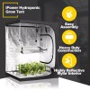 iPower 60"x60"x78" Mylar Hydroponic Roof Grow Tent with Window for