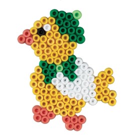 Hama Perlen 3506 Geschenk-Set Kleine Welt mit ca. 2.000 bunten Midi Bügelperlen mit Durchmesser 5 mm, Stiftplatten Papagei und Hund, inkl. Bügelpapier, kreativer Bastelspaß für Groß und Klein