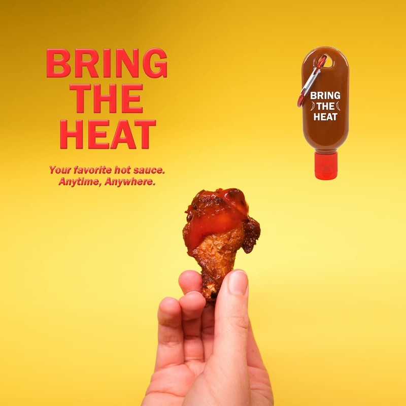 Hot Sauce Keychain Mini Hotsauce Bottle 1 Oz Food Grade