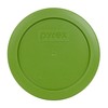 Pyrex Bundle - 12 Items: (3) 7210-PC 3-Cup Turquoise Lids,