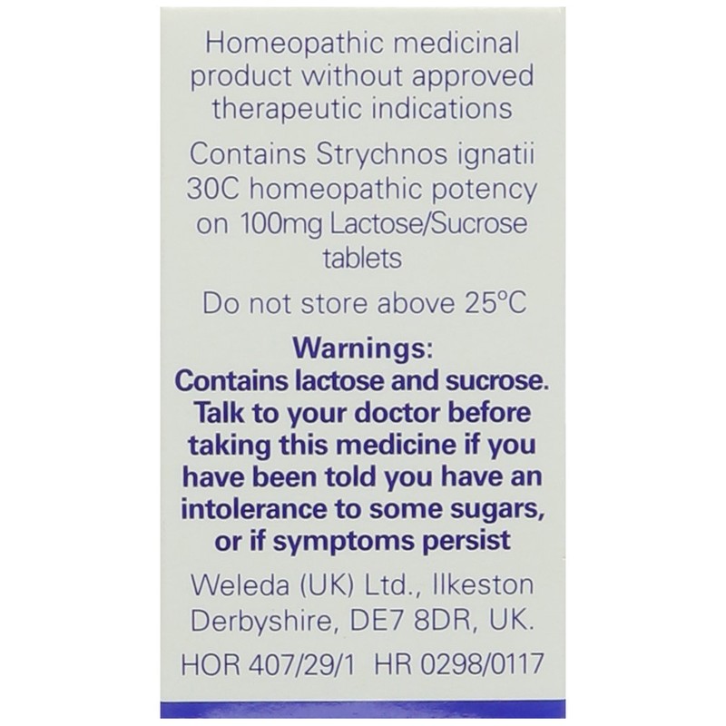 Weleda Ignatia 30C, Pack of 125 Tablets