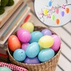 com-four® 24 x Filling Eggs - Colourful Plastic Eggs for
