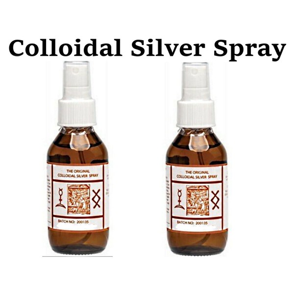 2 x 100ml ORIGINAL COLLOIDAL Colloidal Silver Spray 200ml * IN STOCK