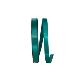 Reliant Ribbon Single Face Sfs Satin Ribbon, 5/8 Inch X 100 Yards, Hunter Green