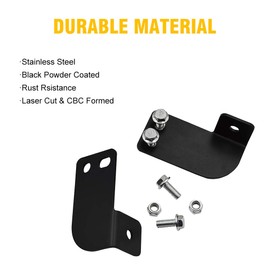 Samman Rear Roof Pillar Roll Cage Bar Reverse LED Backup Light Pod Mounting Brackets Compatible with 2013-2020 Polaris Ranger Full Size