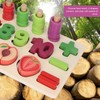 Counting Shape Stacker Improve Cognitive Ability Smoother Edge Bright Colors