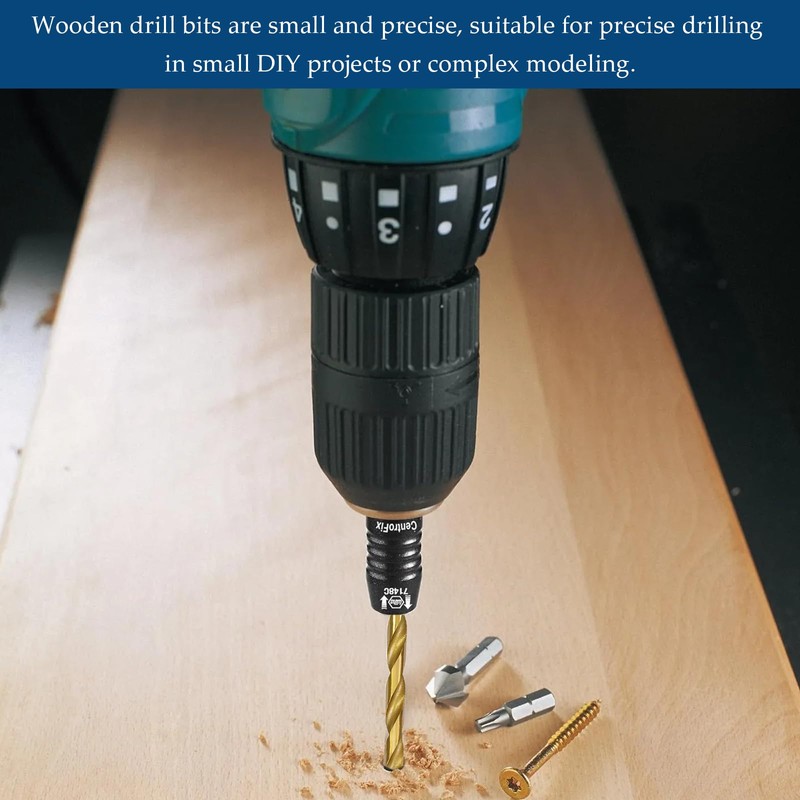 13Pcs Hex Drill Bits, Drill Bit Set Made with Titanium