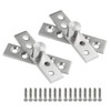 2 Pcs 360° Door Pivot Hinge,Stainless Steel Rotation Hidden Door