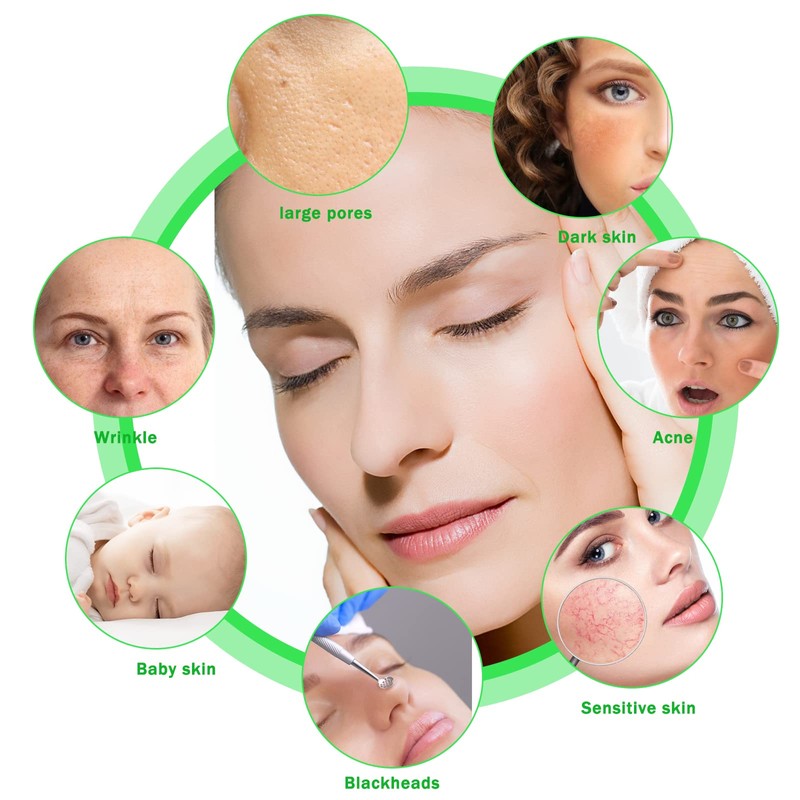 10 Pieces Face Wash Sponge, Natural Cellulose Face Cleansing Sponge
