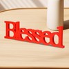 Qianly Blessed Letter Table Sign Blessed Standing Letter Thanksgiving Sign