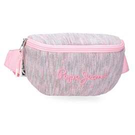 Pepe Jeans Miri School Bag Shoulder Bag Polyester Multi Pockets and Compartments Pink By Joumma Bags, pink, Belt bag