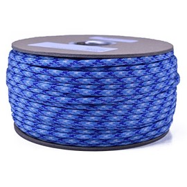 BORED? PARACORD! 40 Blue Colors of Parachute 550 Cord Type III 7 Strand Paracord - Methane (250 Foot Spool)