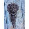 DoorKnockerBest,Antique Lion Head Door Knocker Brown Cast Iron