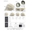 Loo&c Women's Large Size Hat, Cotton, Linen, Atre Casket, Wide