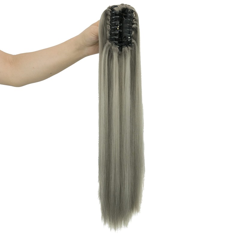 IMISSU Thick Straight Jaw Claw Ponytail Hair Pieces Extensions Pony