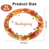 50-Count Thanksgiving Paper Plates: Fall Leaves Themed Heavy Duty Large