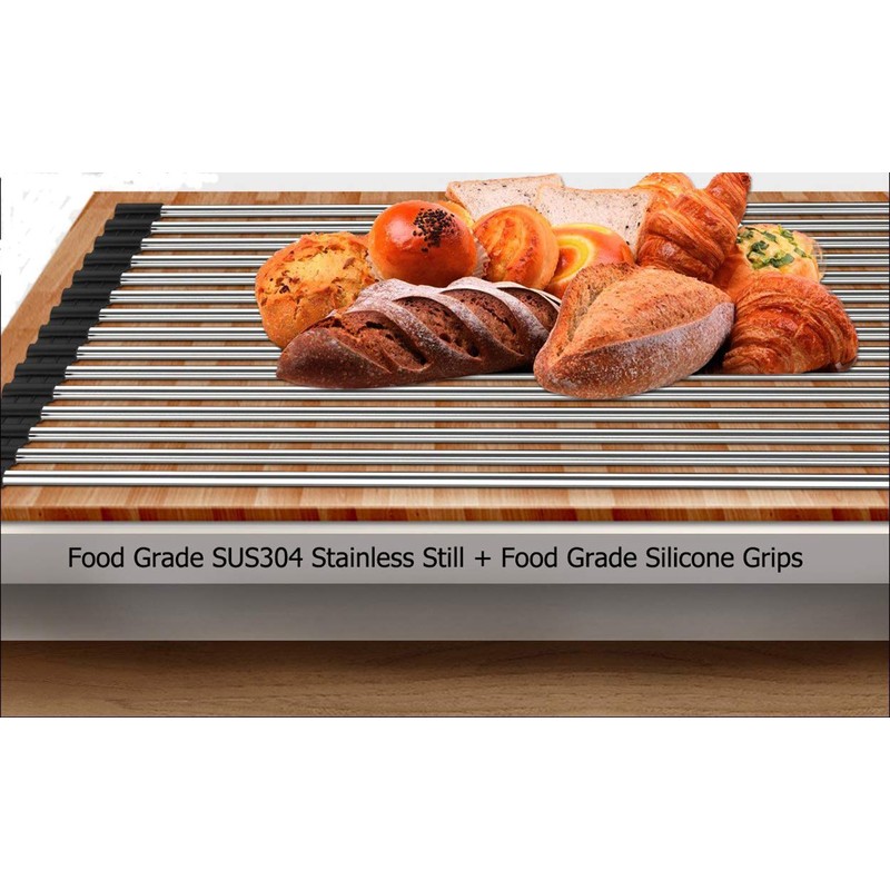 Ahyuan Roll up Dish Drying Rack Over The Sink Kitchen