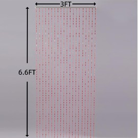 Bolo.ban Clear Plastic Beaded Curtains for Doorways Window Indoor Divider Screen Partition Living Room Bedroom 20 Beads Strands Bathroom Cover Beaded Drapes Home Hanging Decoration