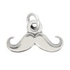 LGU Sterling Silver Oxidized Fancy Mustache Charm