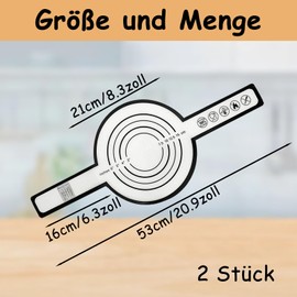 2er-Pack Silikon-Backmatten, Brotbacken, Langgriffmatte Backen, Knetmatte, Wiederverwendbar, Schwarze Brotmatte, Geeignet Für Teig, Unverzichtbares Brotbackzubehör