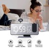 Number-one Projection Digital Alarm Clock for Bedrooms, FM Radio Alarm