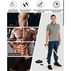 SPORFIT Ab Machine Exercise Equipment, Portable Sit up Machine for Core Strength, Study Ab Crunch Machine, Ab Roller for Abdominal Workout Exerciser & Trainer