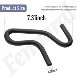 2 Pcs 5/16" Molded Curved Fuel Line Rubber Hose Elbow Compatible with Fuel Systems of Various Vehicle, Cuttable 45 90 135 180 degree bend turn angle