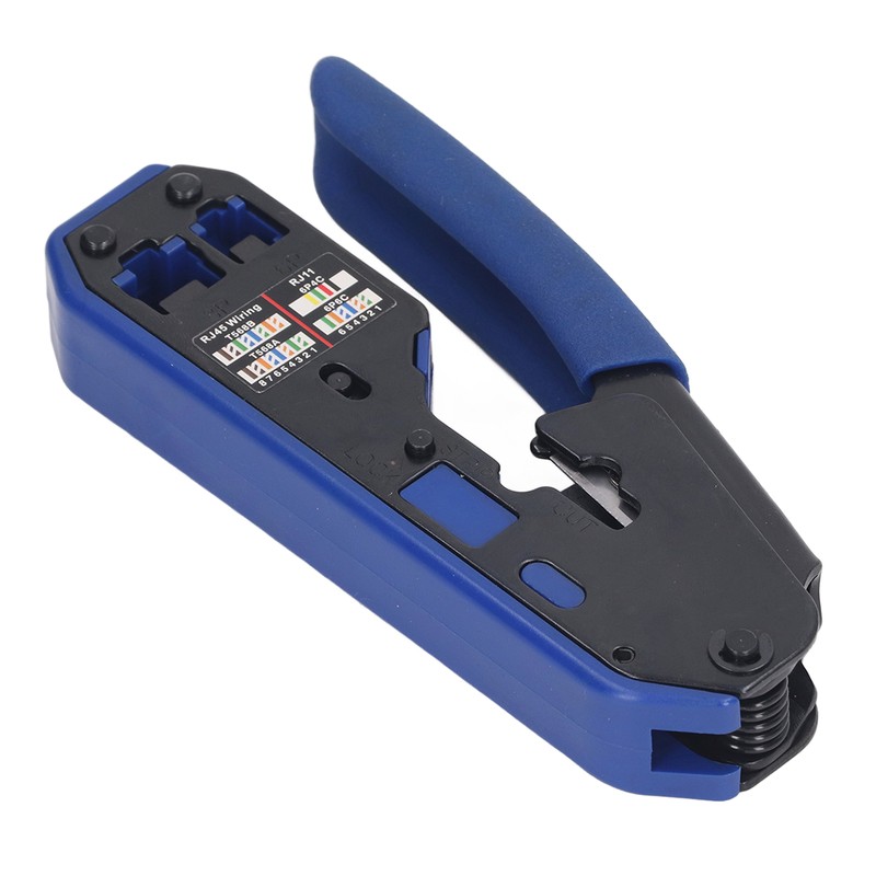 RJ45 Crimping Tool Kit Network Cable Ethernet Jack Pass Through