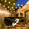 BYIZO LED Outdoor String Lights with 20 Shatterproof Edison Bulbs,