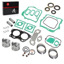 Oversize 0.5mm Piston & Ring Gasket Seal Top End Rebuild Kit Compatible with 4 Cycle Gas Golf Cart 350cc EH35C MCI Fuji Robin Engine 1996-2008