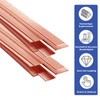 SZLIZHOU 1 Piece Flat Copper Rod, 3 mm x 20
