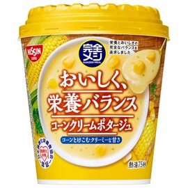 Nissin Foods Nissin Corn Cream Potage, 6 Servings, Cup Soup, Protein, 0.3 oz (8.9 g), PFC Balance, Dietary Fiber