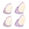 4 Pcs Silicone Thimble Purple Soft Elastic Finger Protector Finger