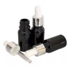 Meliars Frasco Gotero 10/30 Ml Negro Bulbo Plata/blanco (30 Pzs)