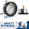SENCTRL 0-60 Psi Pool Filter Pressure Gauge, 2 inches Dial,