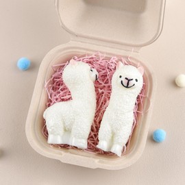 Anboor Alpacas Squishies Toys 2 Pack -9cm Cute Soft Llamas Sheep Squeeze Sensory Fidget Toys for Stress Relief, Kawaii Party Favors for Kids and Adults