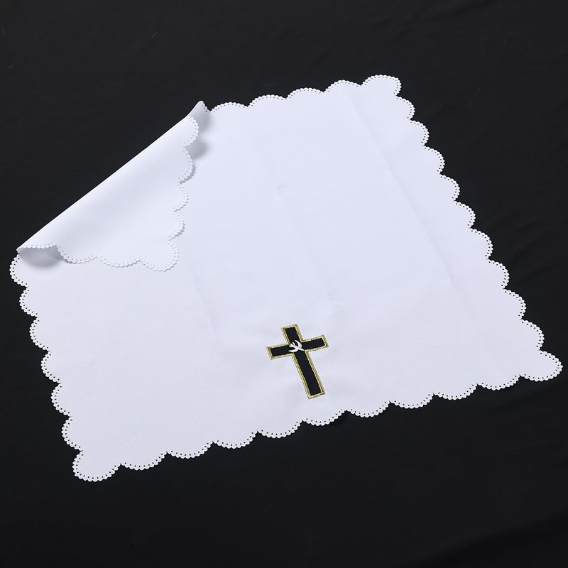 BLESSUME Church Altar Corporal Square Chalice Altar Cloth (C)
